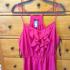 🌺 Bisou Bisou fuchsia High-Lo Dress